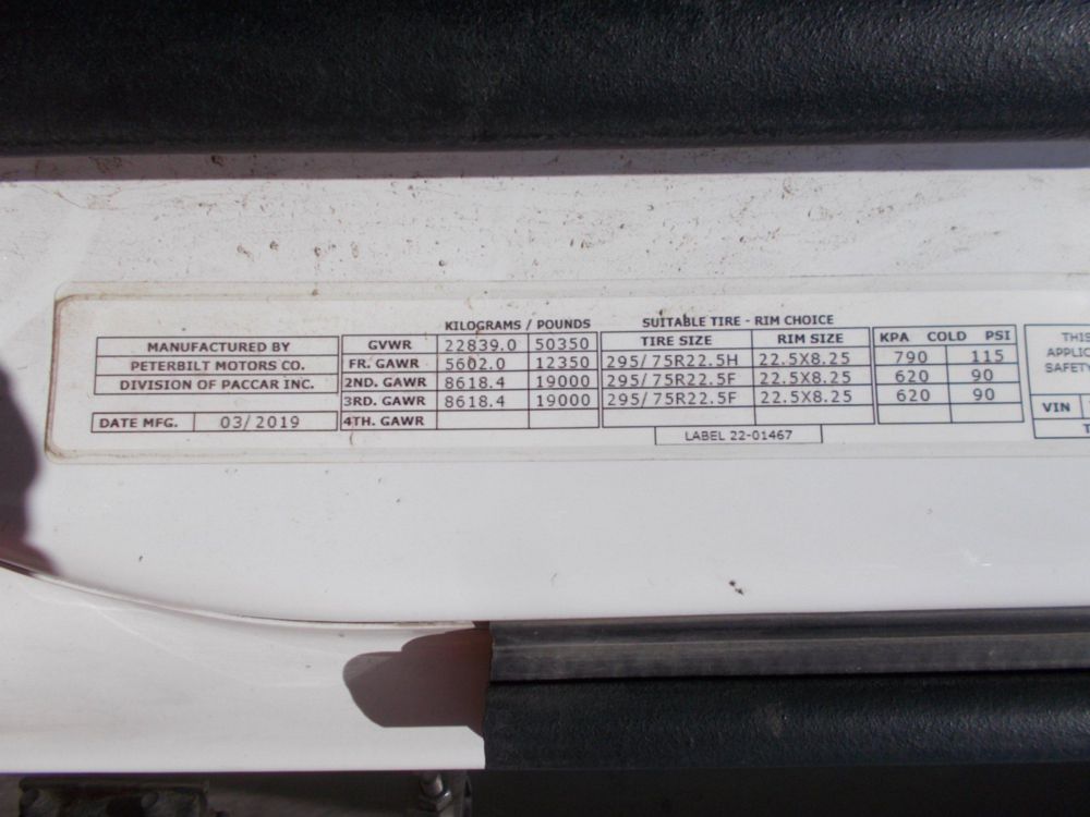 2020 Peterbilt 579 Tandem Axle Sleeper Truck