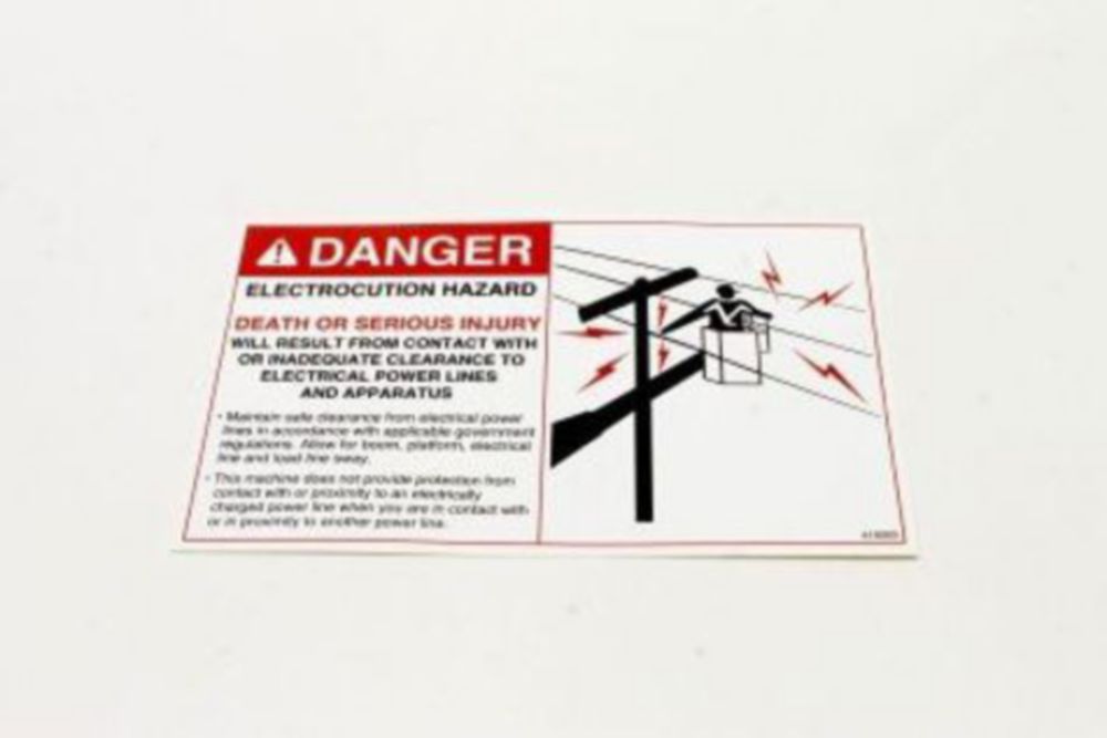 DECAL DANGER ELECTROCUTION HAZ