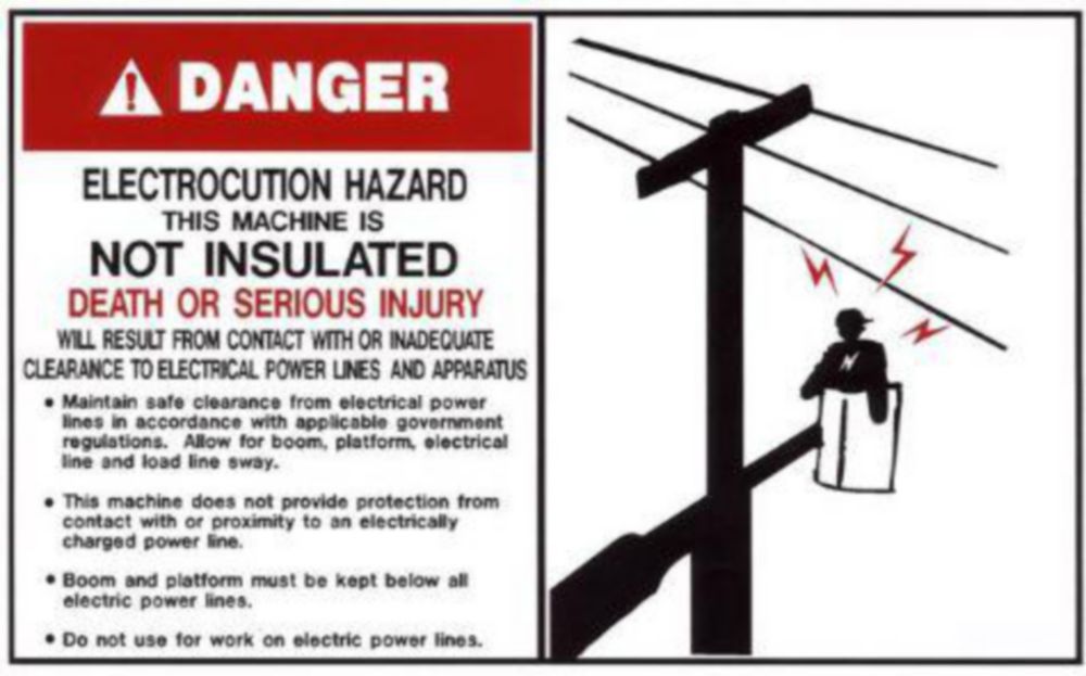 DECAL DANGER NOT INSULATED