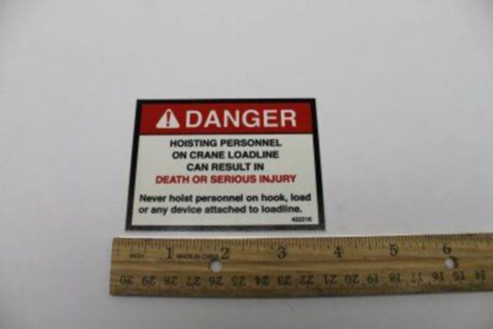 WARNING DECAL