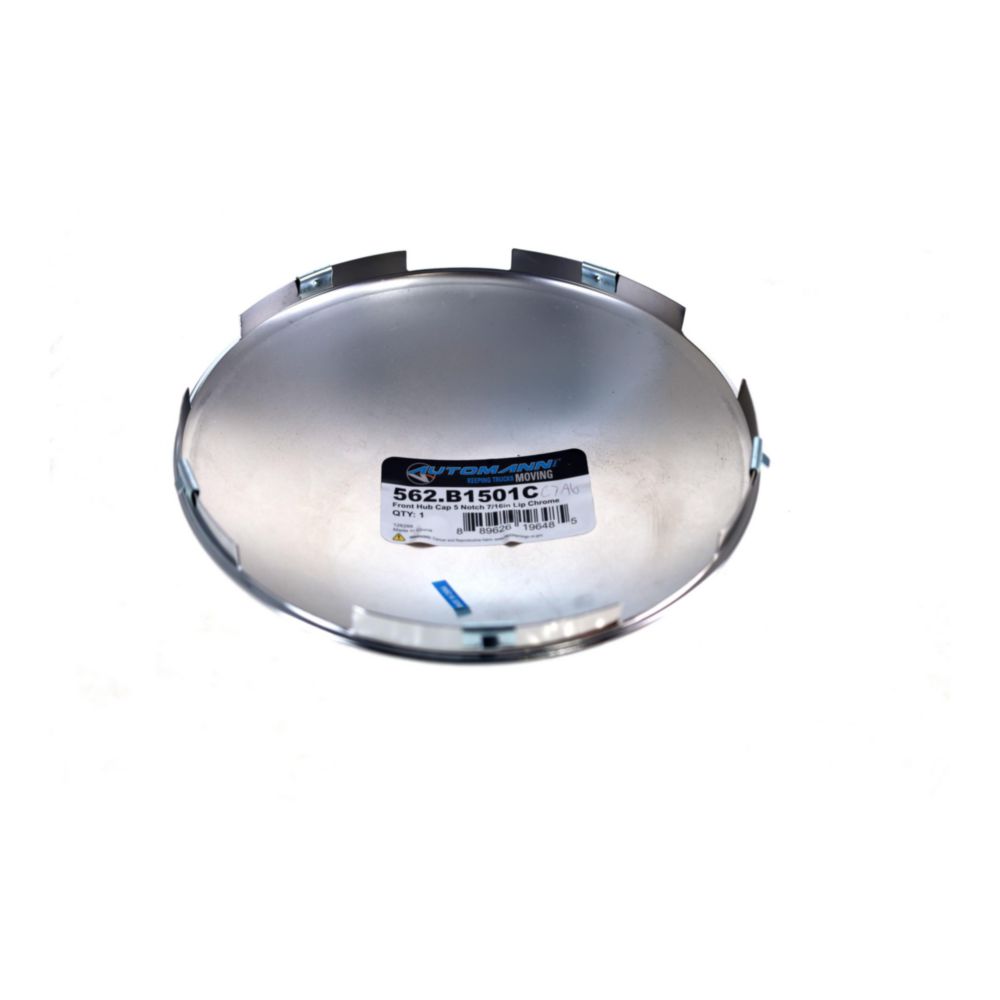 Automann Front Hub Cap 5 Notch 7/16in Lip Chrome