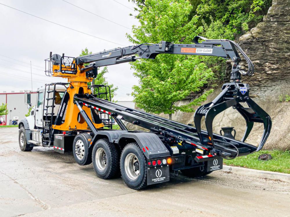22,000 lbs 360 Degrees Continuous Telescopic Boom W/O Magnet Grapple