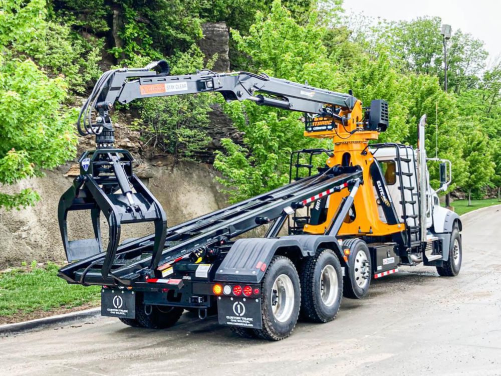 22,000 lbs 360 Degrees Continuous Telescopic Boom W/O Magnet Grapple
