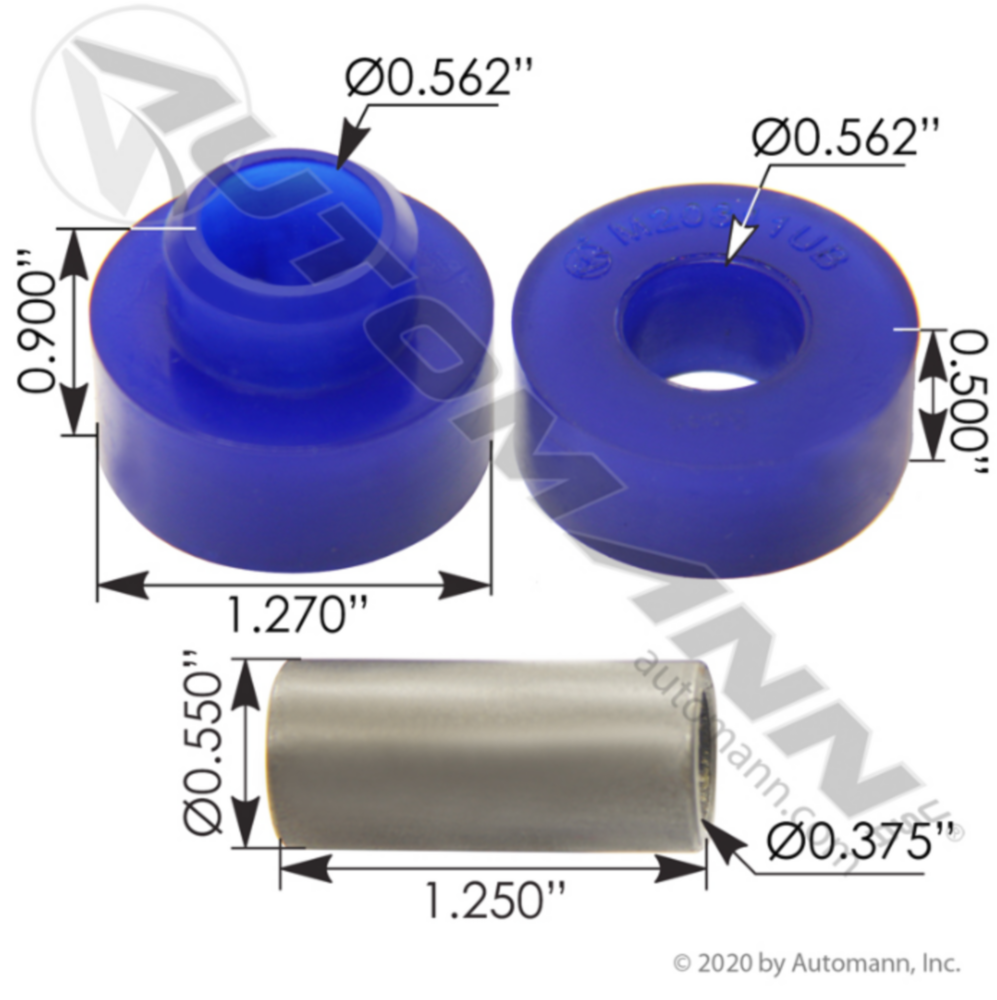 Automann Rad/Exhaust Mount Bushing Poly Pete