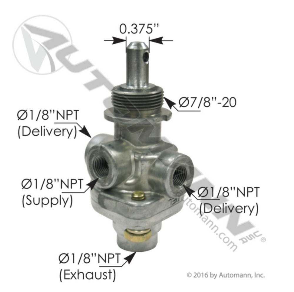 Automann PP1 Type Dash Control Valve 40PSI