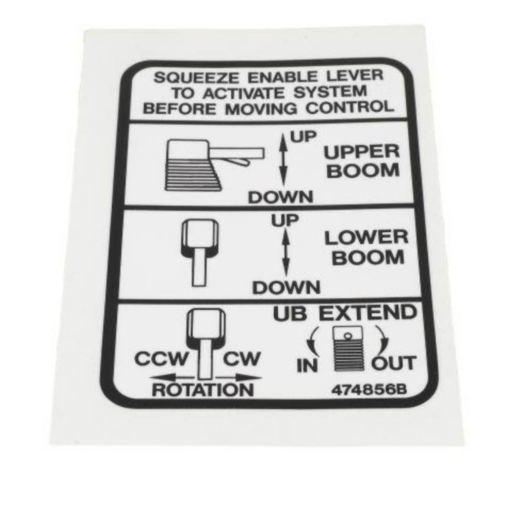 DECAL SINGLE STICK 4 FUNCTION