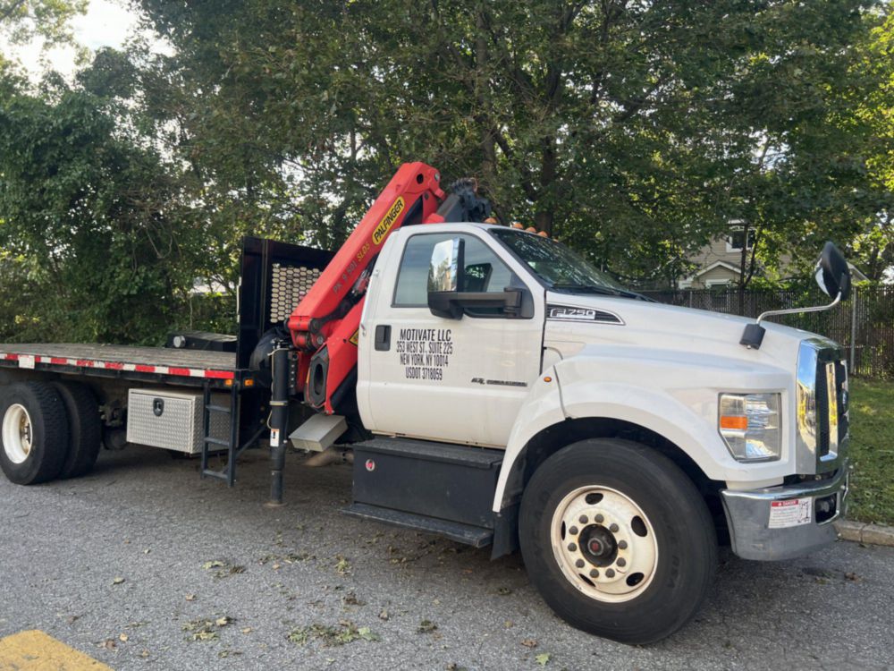 2019 Ford F-750 4x2 Flat Bed Knuckleboom Truck 