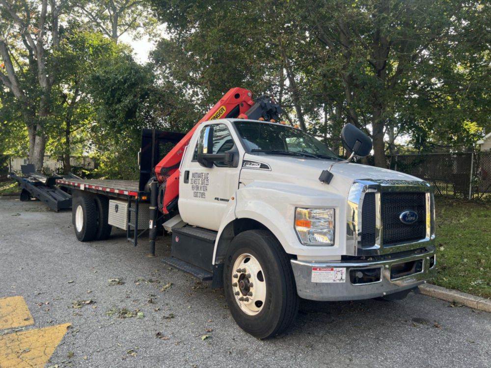 2019 Ford F-750 4x2 Flat Bed Knuckleboom Truck 