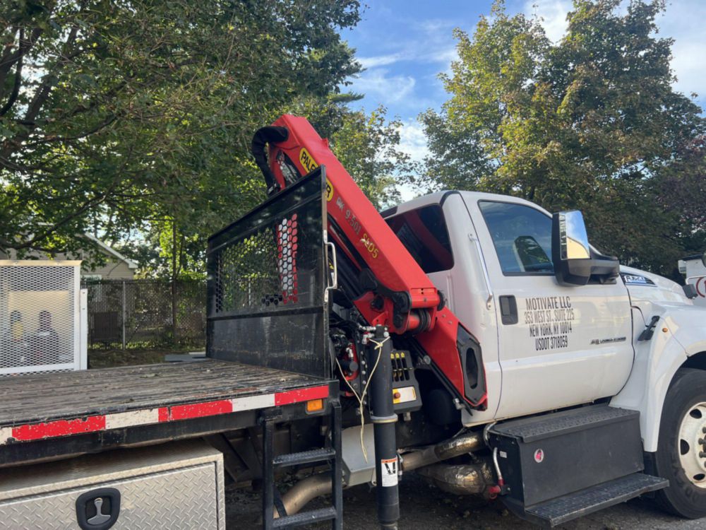 2019 Ford F-750 4x2 Flat Bed Knuckleboom Truck 