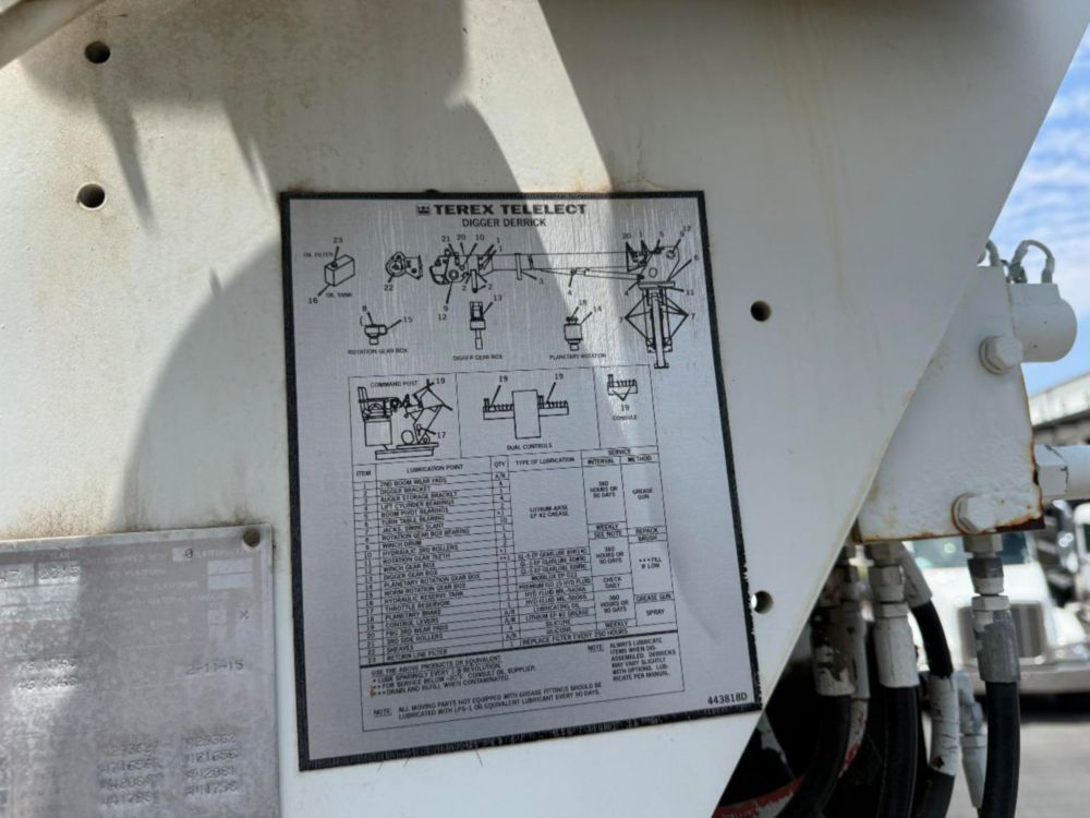 2015 Freightliner M2 4x4 Terex Commander 4047 Digger Derrick Truck
