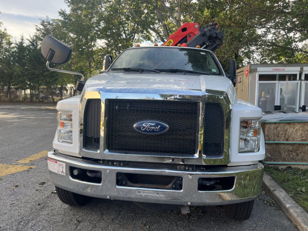 2019 Ford F-750 4x2 Flat Bed Knuckleboom Truck 