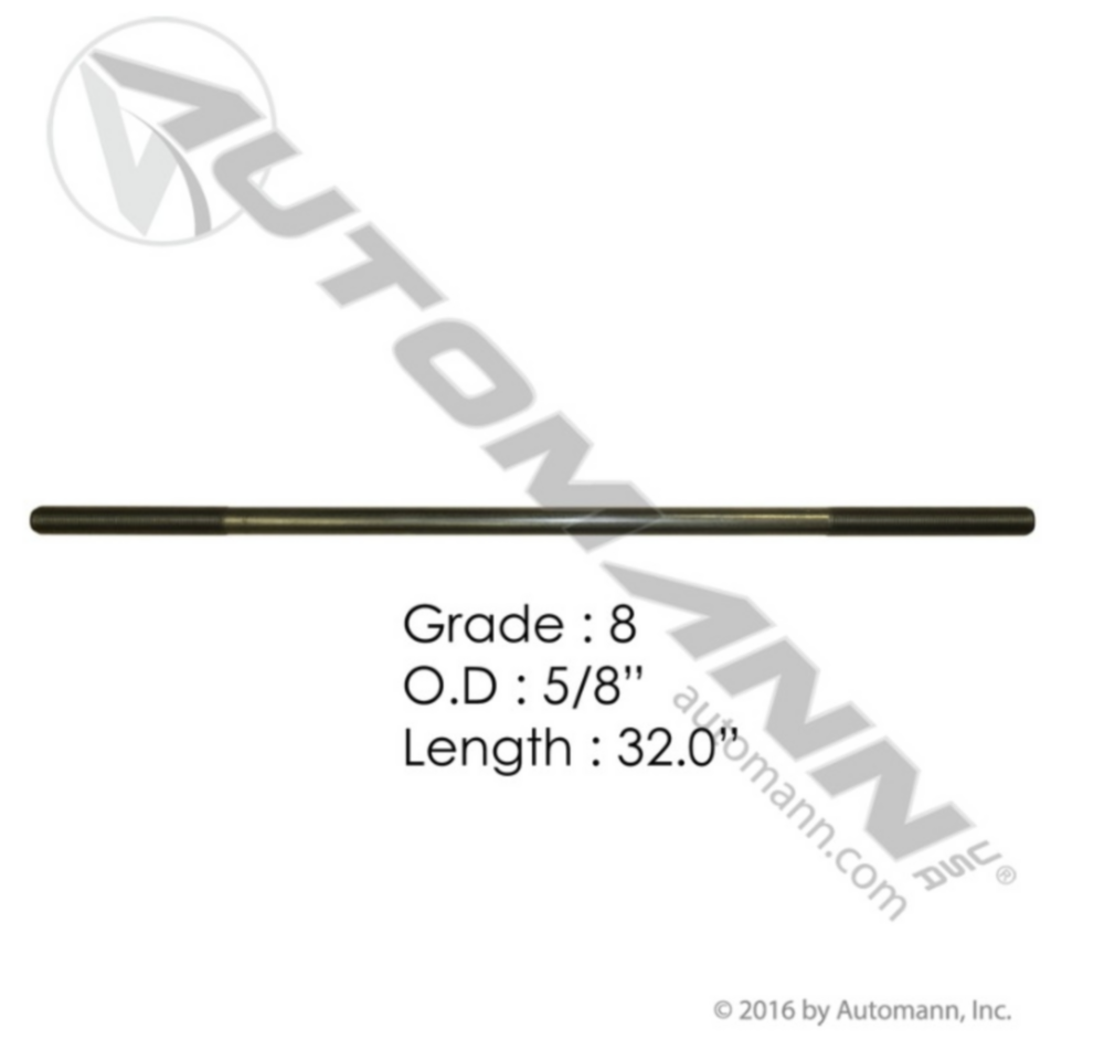 Automann 5/8in X 32in GR8 Threaded Rod
