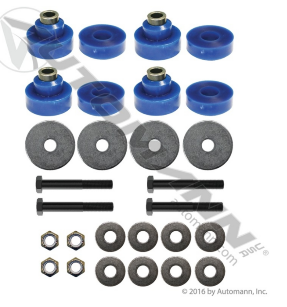 Automann Motor Mount Kit Poly Peterbilt