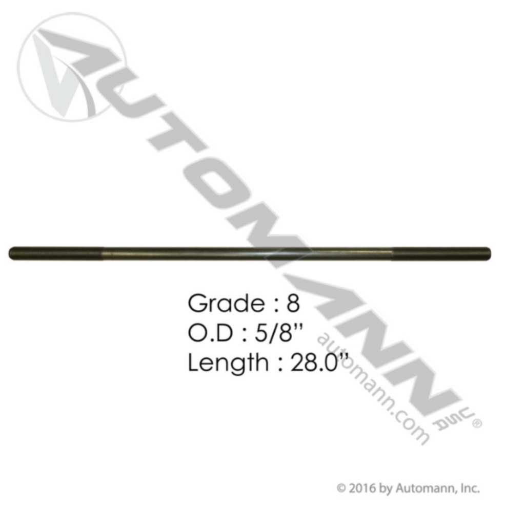 Automann 5/8in X 28in GR8 Threaded Rod
