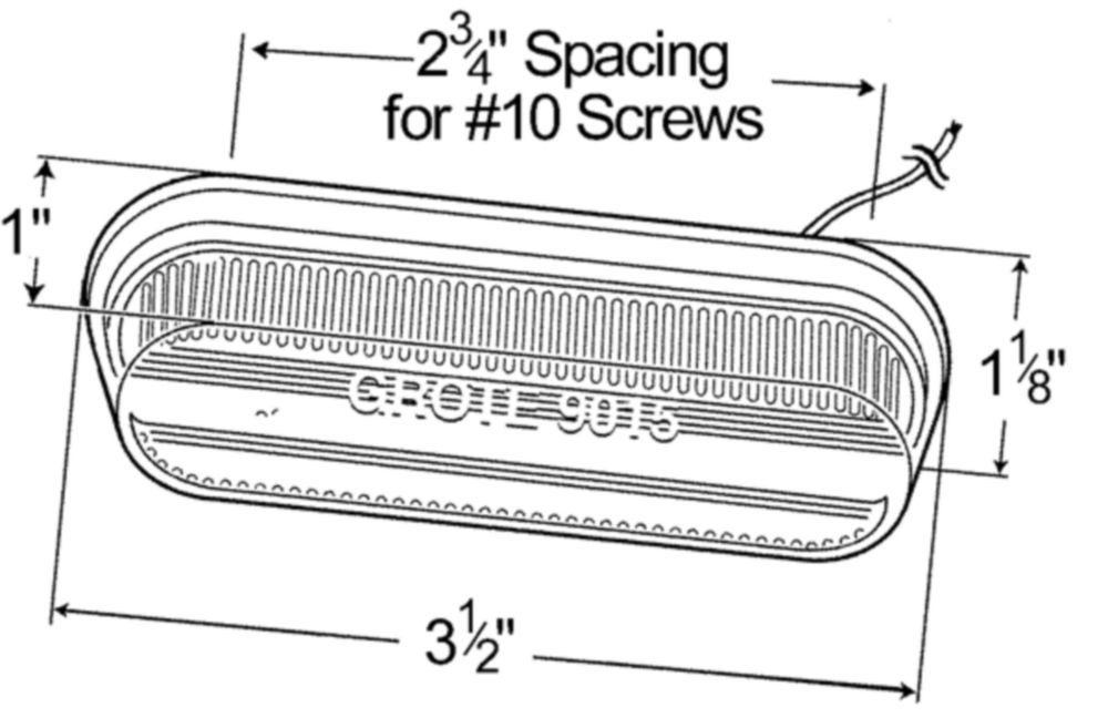Thin-Line Single-Bulb Clearance Marker Lights