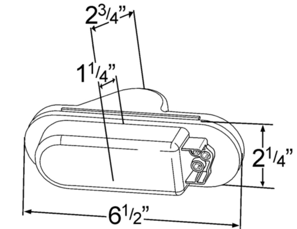 Economy Oval Side Turn Marker Lights