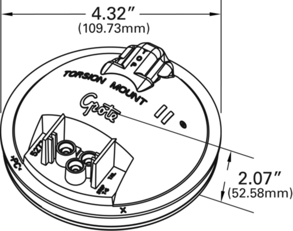 Torsion Mount® II 4" Stop Tail Turn Lights