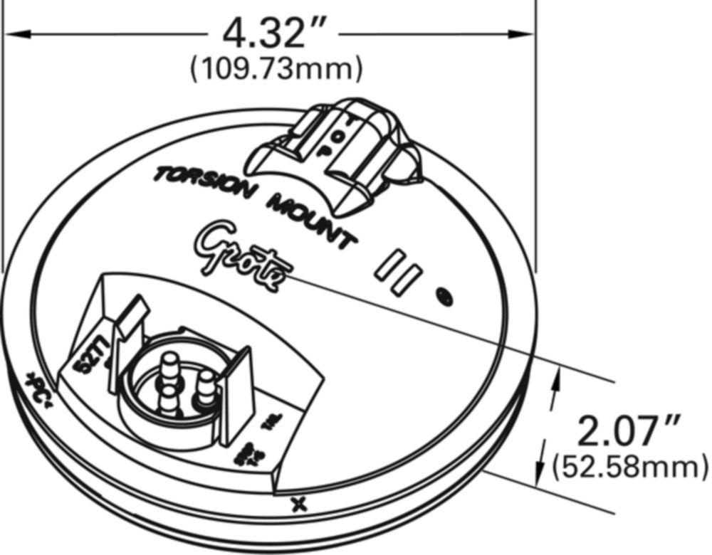 Torsion Mount® II 4" Stop Tail Turn Lights