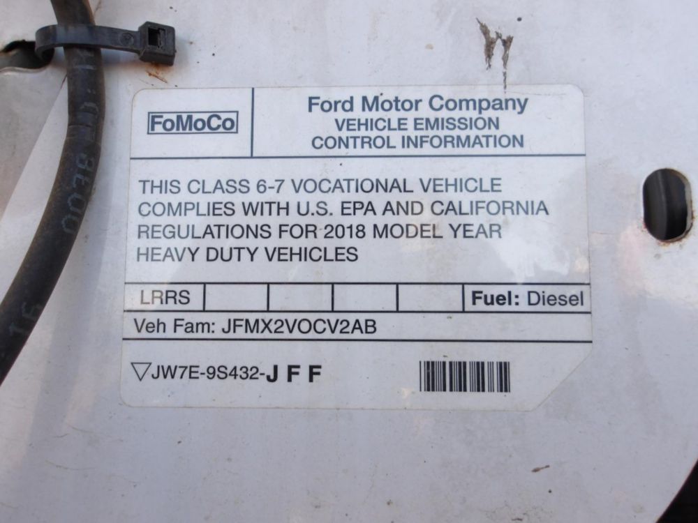2018 Ford F-750 4x2 Versalift VO-260-REV-03 Forestry Bucket Truck