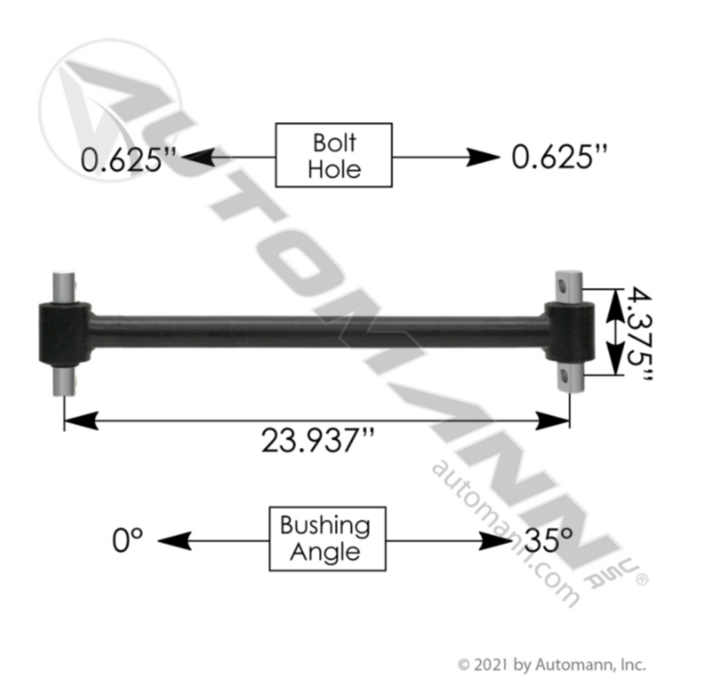 Automann Torque Rod Tube 23.930in Freightliner