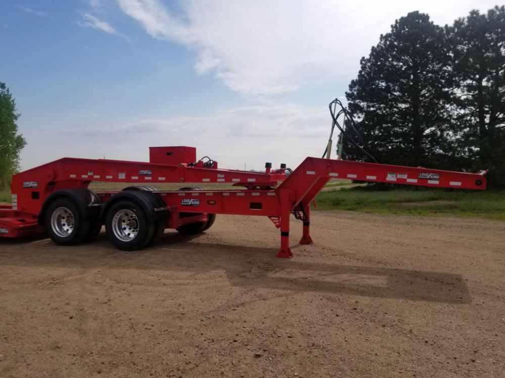 75 tons 68" x 9' 43,300 lbs Triple Axle Lowboy Trailer
