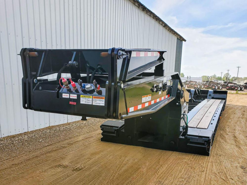 65 tons 57'2" x 9' 28,900 lbs Triple Axle Lowboy Trailer