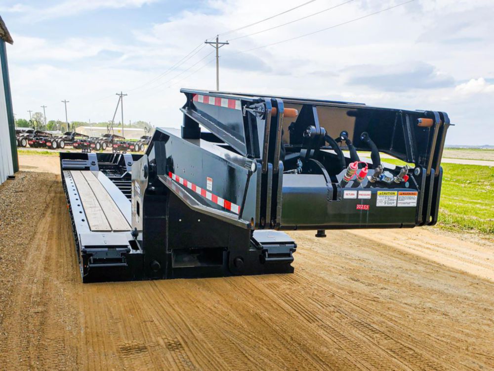 65 tons 57'2" x 9' 28,900 lbs Triple Axle Lowboy Trailer