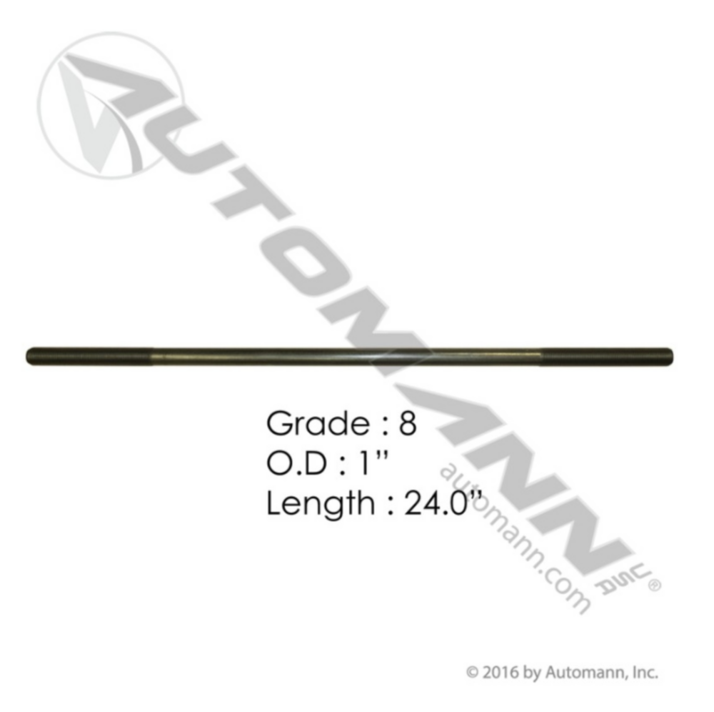 Automann 1in X 24in GR8 Threaded Rod