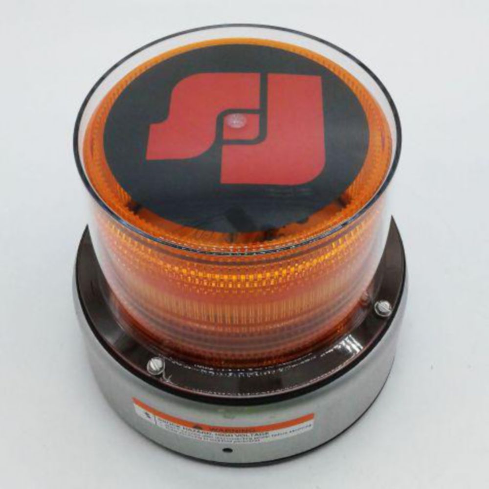 TEREX STROBE LIGHT BEACON AMBER 6.6 DIAX5.7 T DBL FLASH TARGET TECH #651
