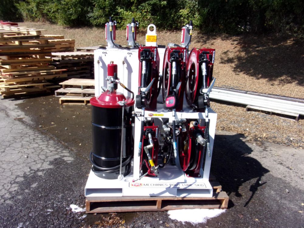 3 x 30 gal Oil Tanks Lube Skid