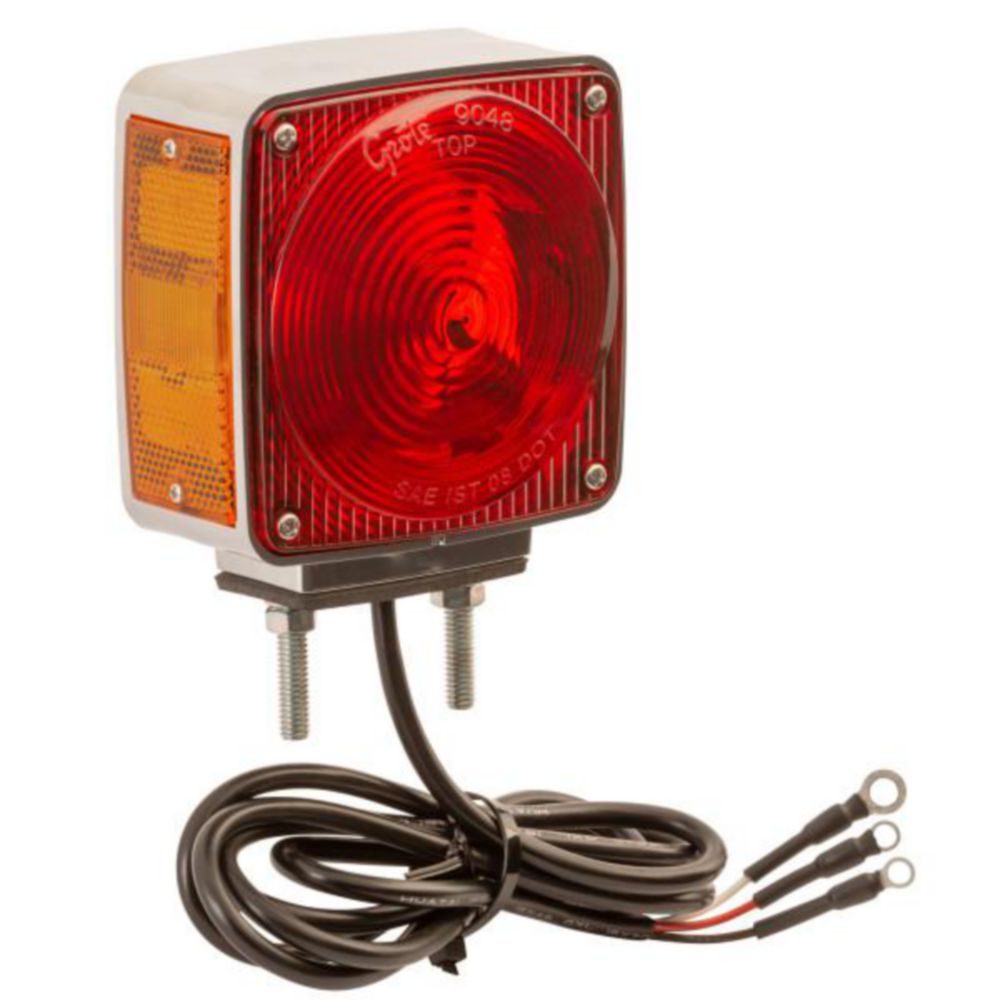Two-Stud Chrome Light with Pigtail