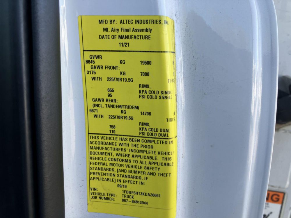 2019 Ford F-550 4x4 Altec AT-235P Bucket Truck
