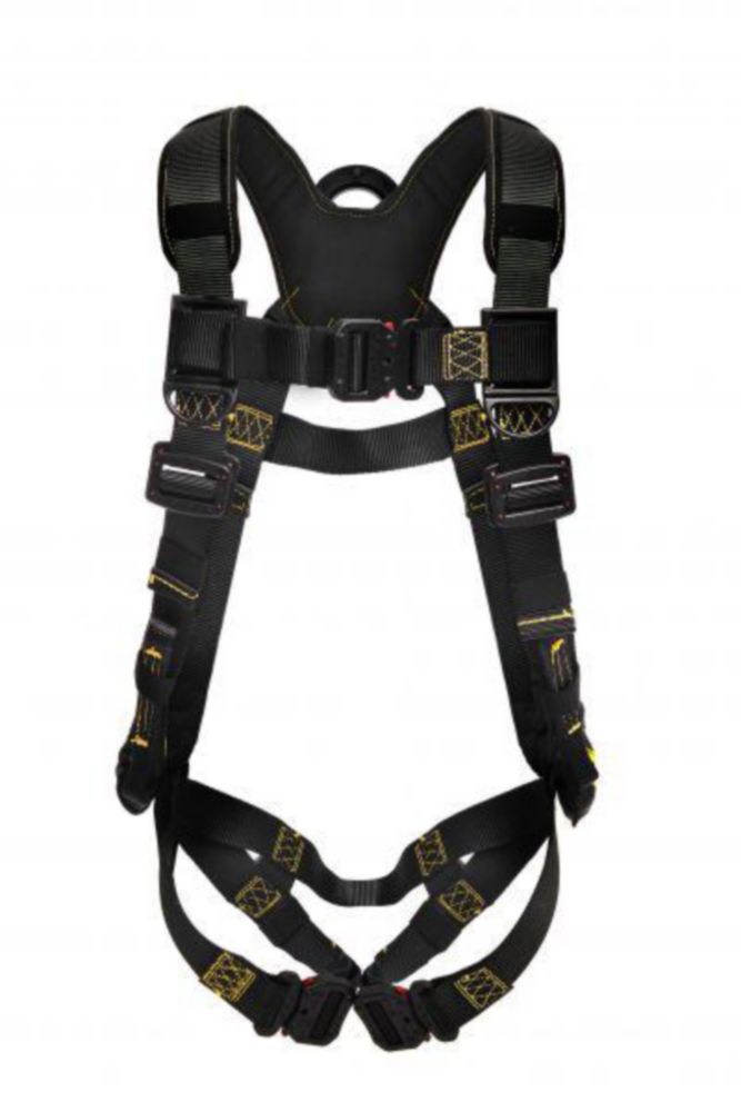 Jelco Arc Flash Nylon Harness w/ Quick Connects & Rescue Loops, Black, S-XL