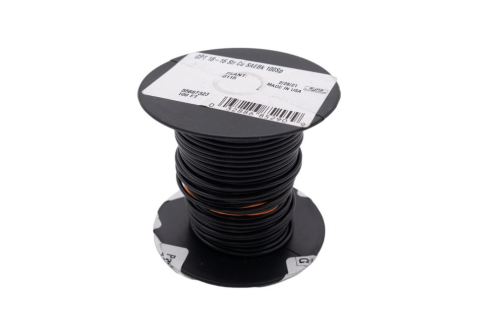 WIRE BLACK, 18 GA. C18EB-10