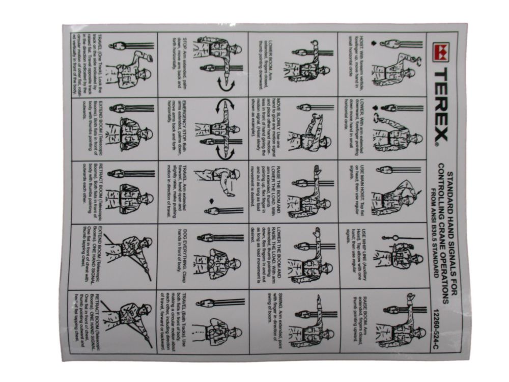 DECAL, HAND SIGNALS