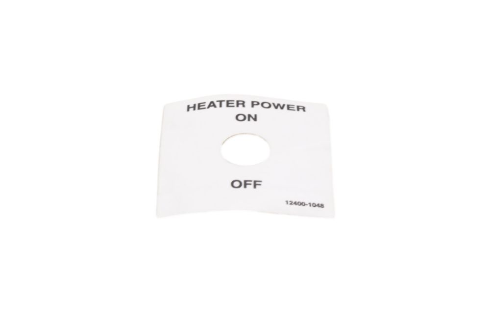 DECAL, TEMP HEATER ON.OFF