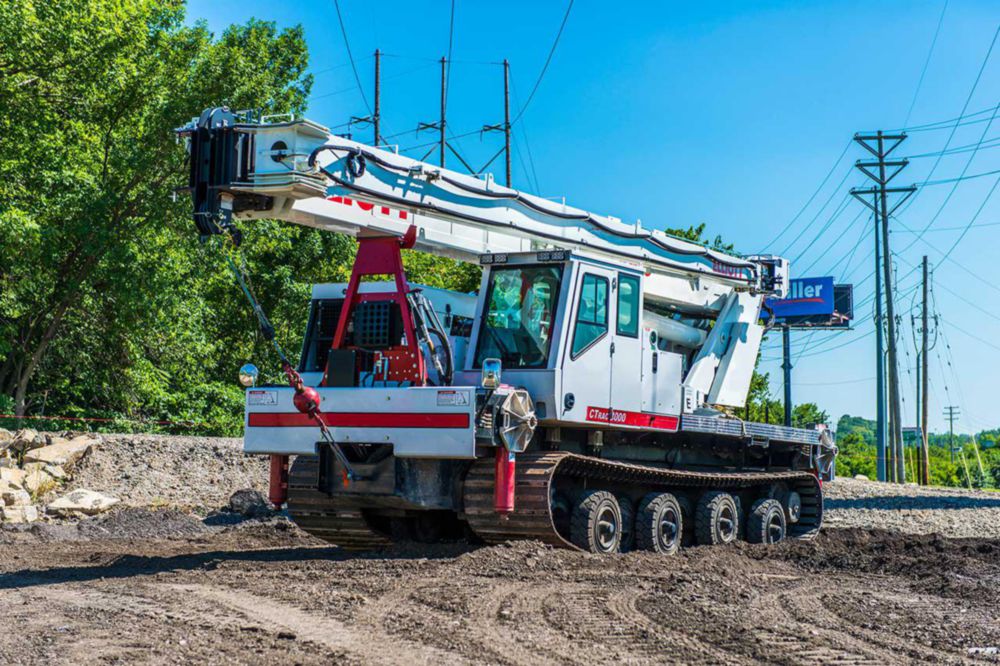 215 ft Non Insulated Material Handling Track Aerial