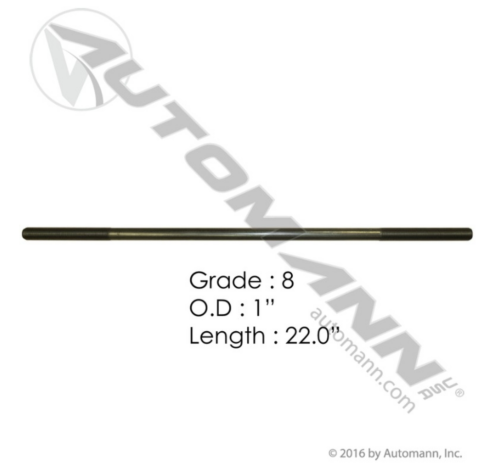 Automann 1in X 22in GR8 Threaded Rod