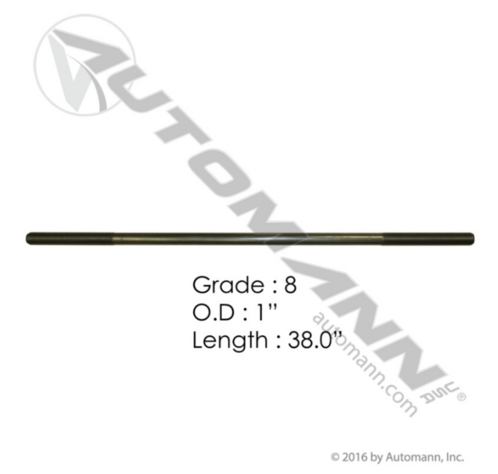 Automann 1in X 38in GR8 Threaded Rod