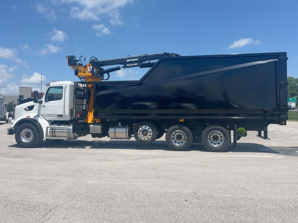 2025 Peterbilt 567 8x4 Rotobec ELITE 910 MT26 Drywall Crane Truck