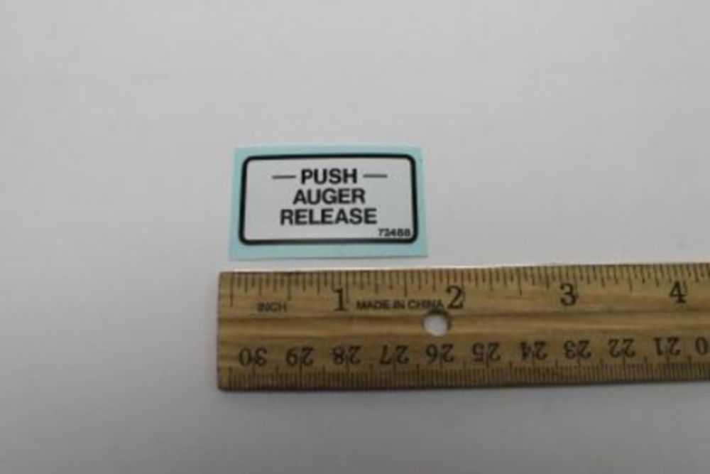 DECAL - AUGER RELEASE
