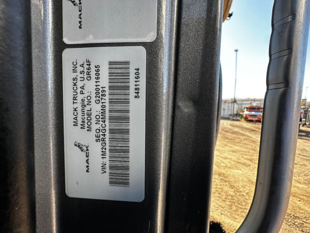 2021 Mack Granite Vermeer VXT600-11 Tri-Axle Vacuum Excavator Truck