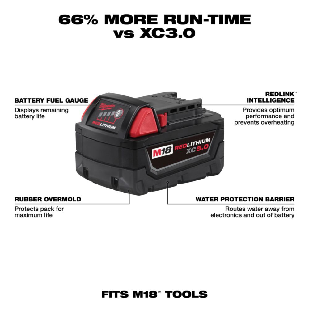 Milwaukee M18™ XC5.0 Extended Capacity Battery Pack