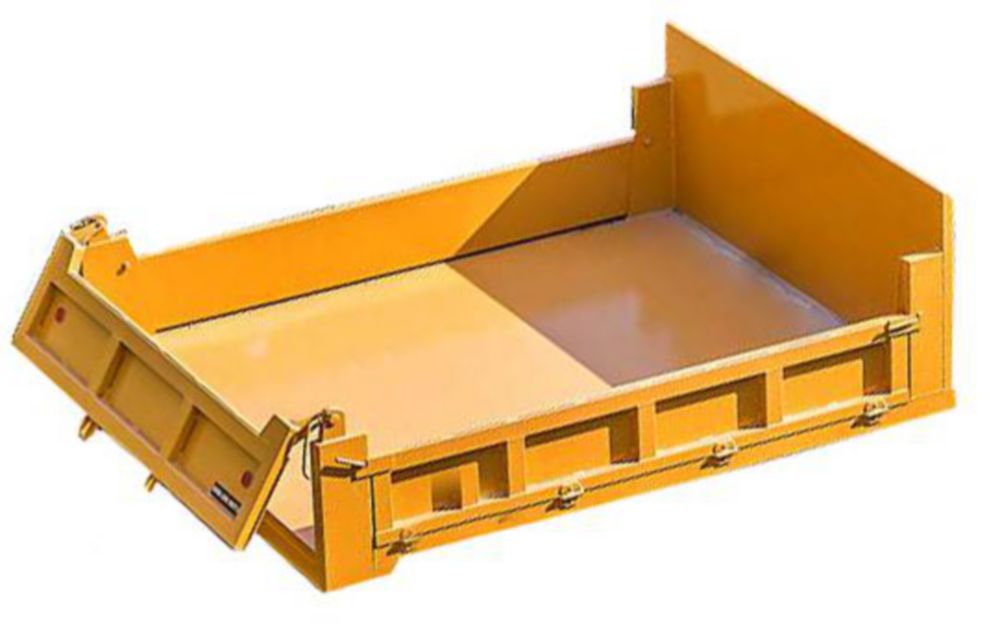 3.85 cu yds (Heaped) Track Dump Bed