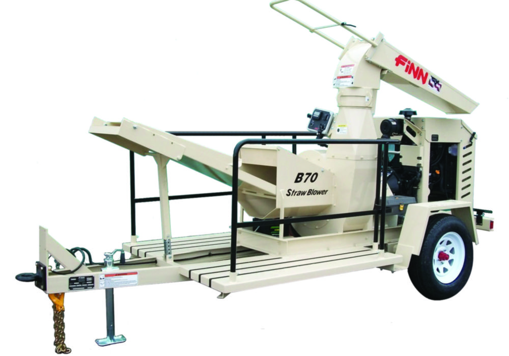 Skid Mounted Track Straw Blower