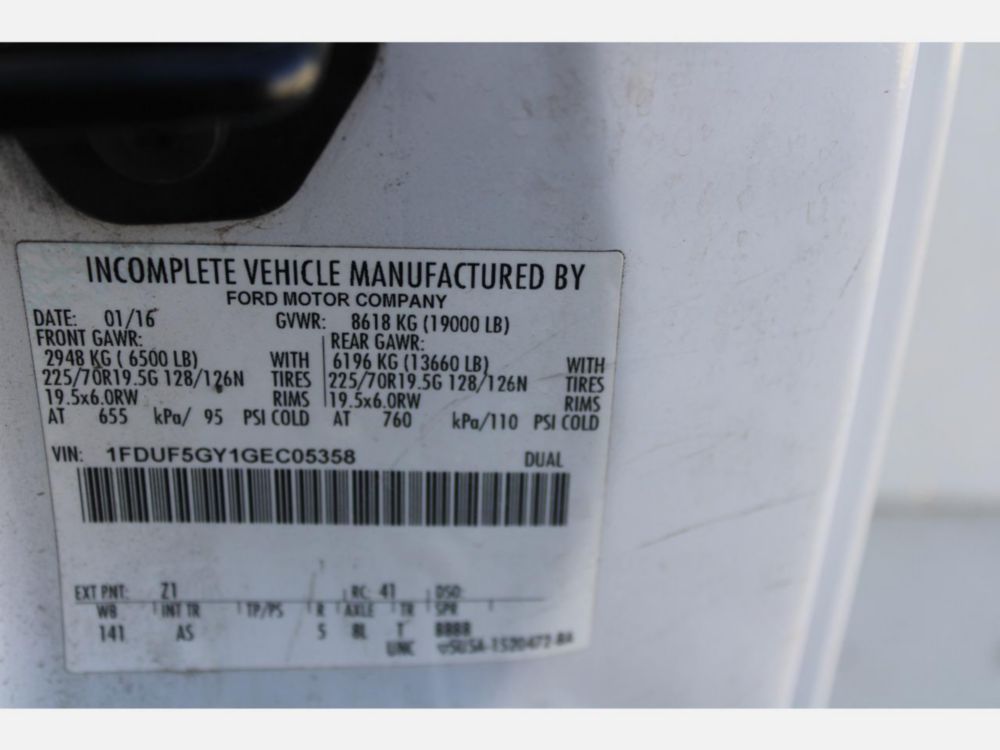 2016 Ford F-550 4x2 Terex LT-40 Bucket Truck