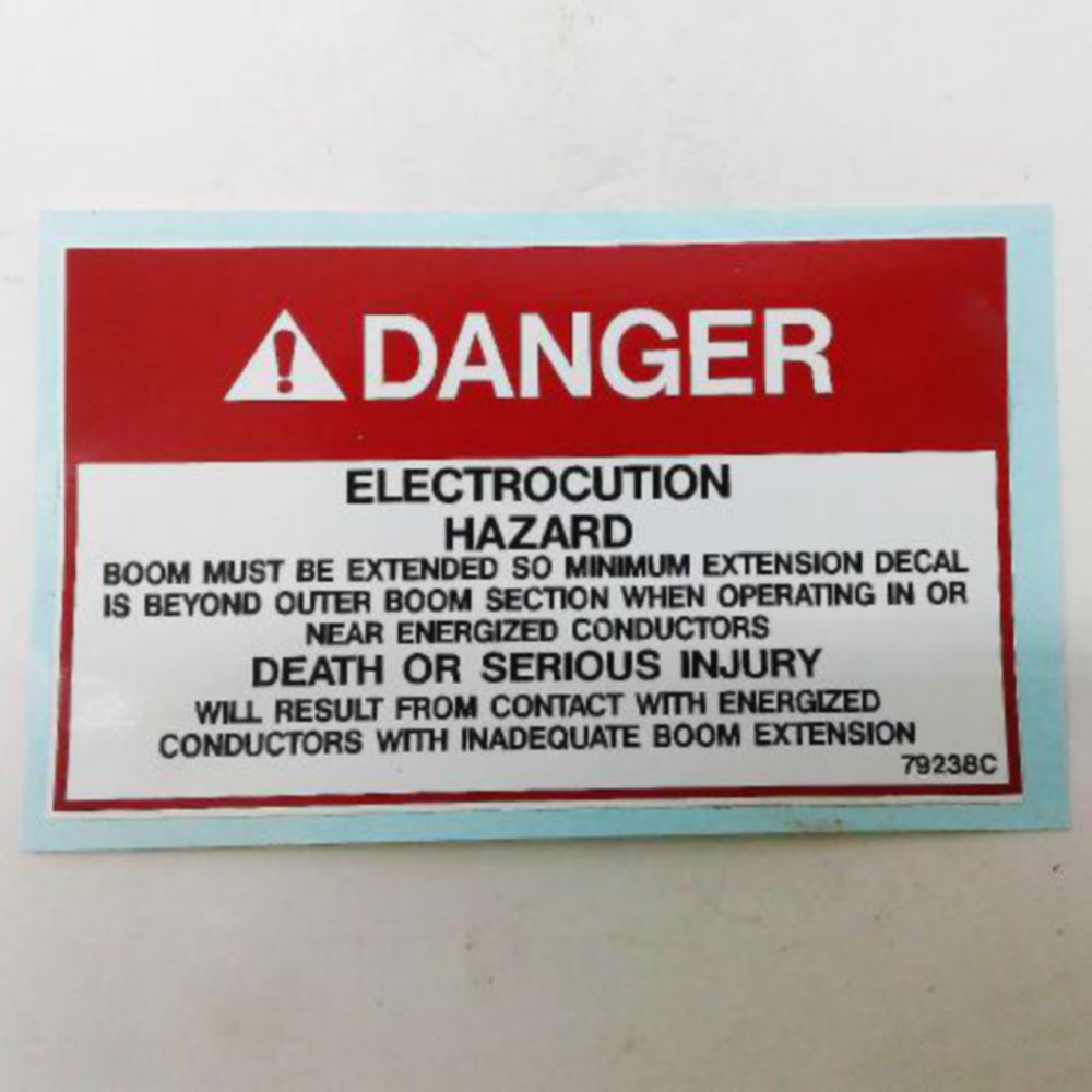 DECAL DANGER ELECTROCUTION HAZ