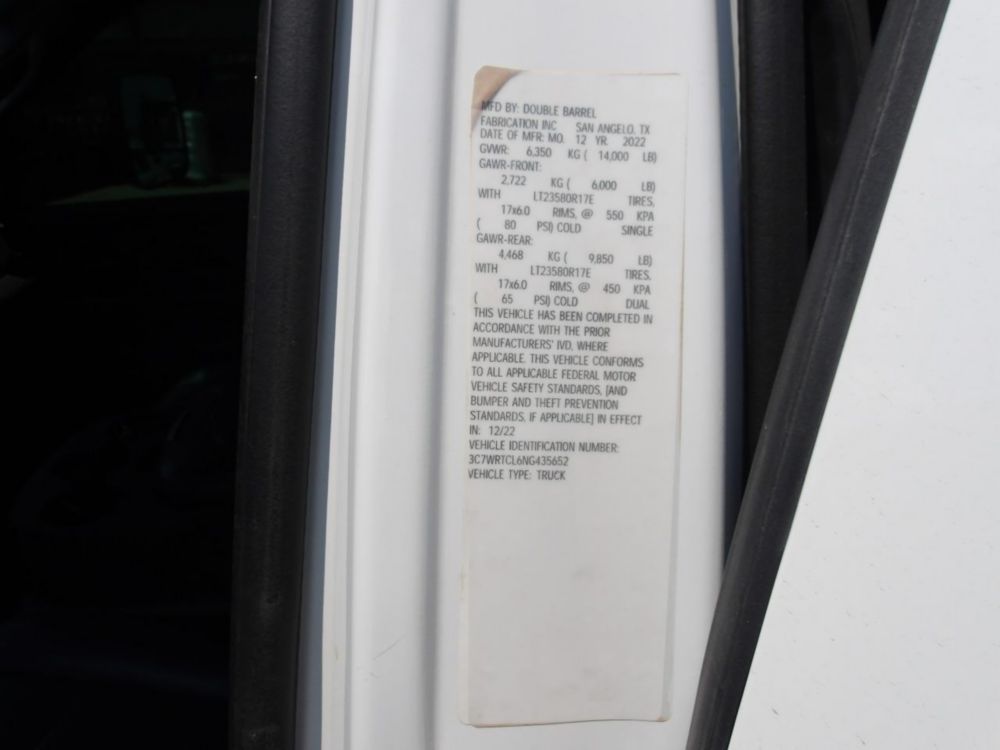 2022 Dodge Ram 3500 Crew Cab Palfinger PSC 3216 Service Truck