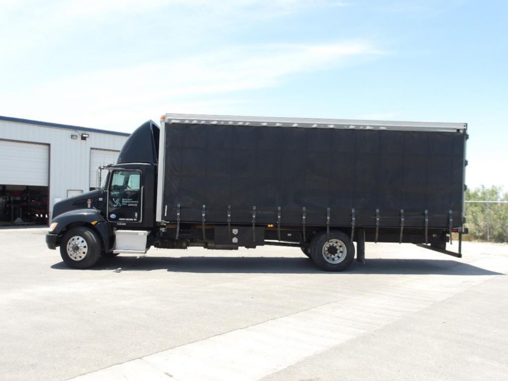 2014 Kenworth T-370 Curtain Side Box Truck