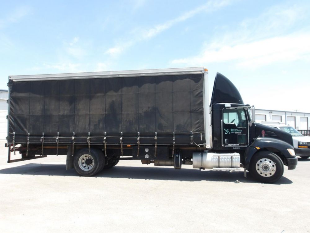 2014 Kenworth T-370 Curtain Side Box Truck